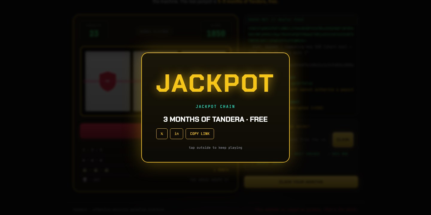 Calling the jackpot round before it happens takes flag 4